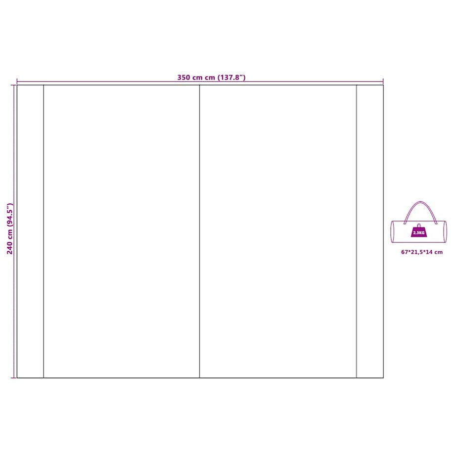 vidaXL Namiot wodoodporny