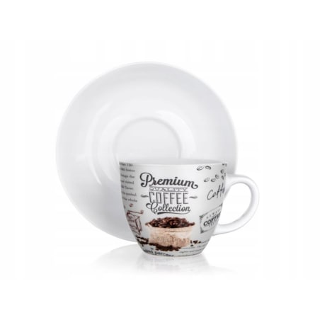 FILIŻANKA SPODEK 2x 190 ml na kawę espresso napoje upominek dla kobiet mamy