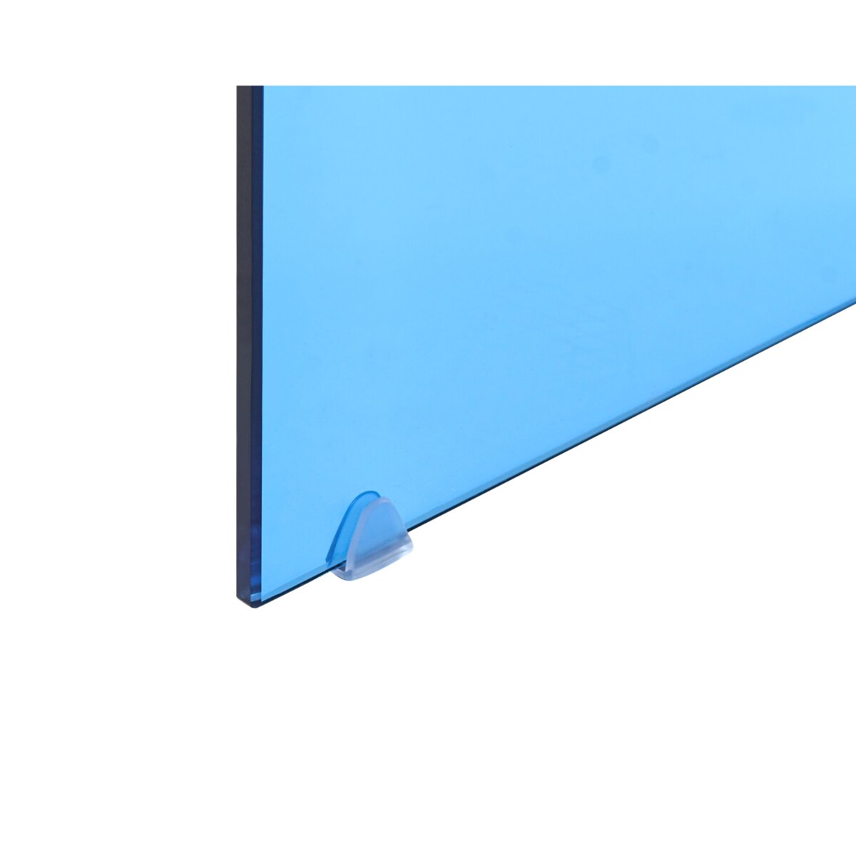 Zestaw 2 stolików pomocniczych KENDALL Szkło hartowane Niebieski