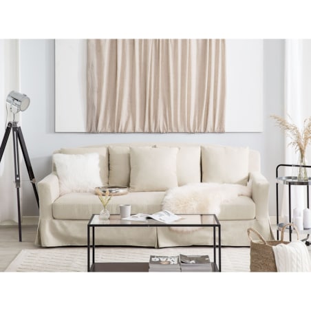 Sofa 3-osobowa beżowa GILJA
