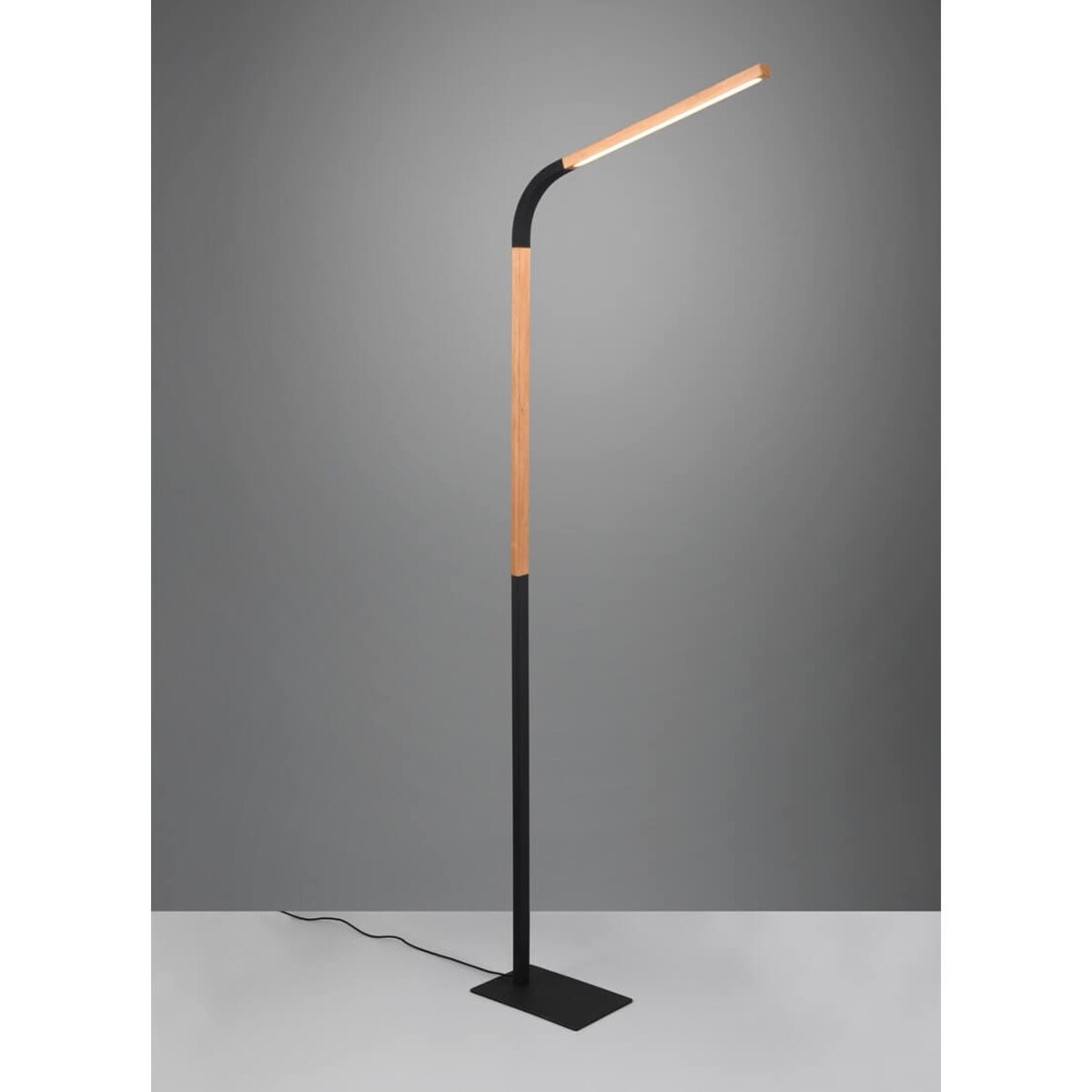Gabinetowa lampa łukowa Norris 445210132 Trio LED 14W 3000K czarna drewniana