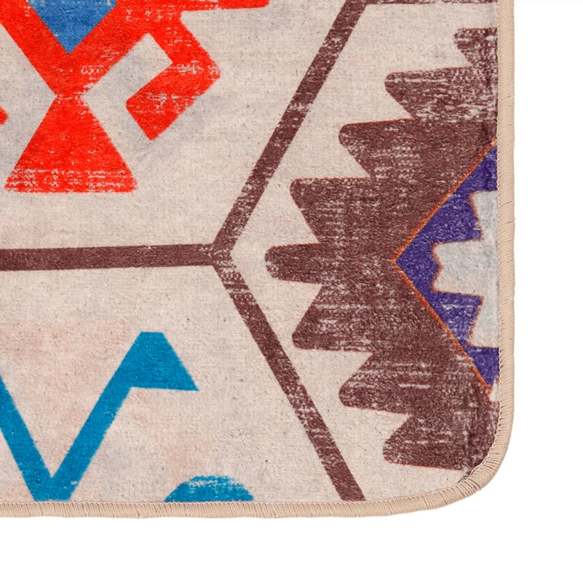 vidaXL Dywan z możliwością prania, kolorowy, 120x180cm, antypoślizgowy