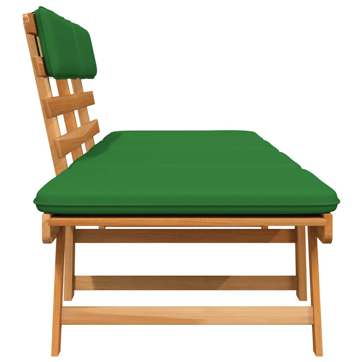 vidaXL Ławka ogrodowa z poduszkami, 2-w-1, 190 cm, drewno akacjowe