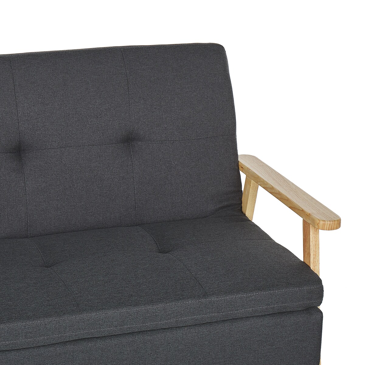 Sofa rozkładana dla 3 osób TJORN Ciemnoszary