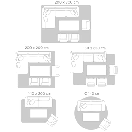 Dywan bawełniany 140 x 200 cm beżowo-czarny MURADIYE