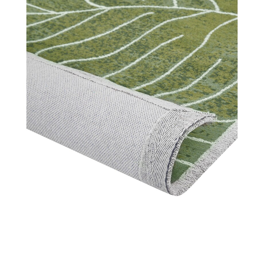 Dywan bawełniany w liście monstery 200 x 300 cm zielony SARMIN