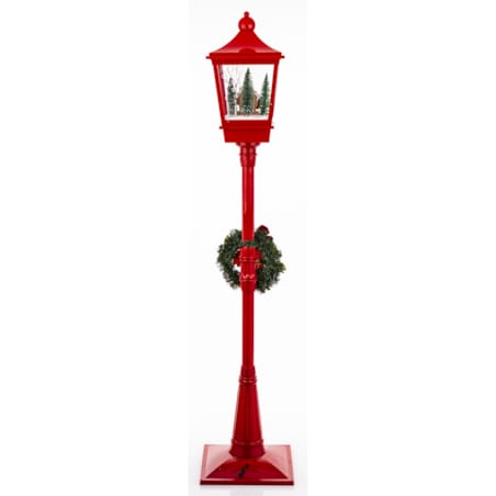 Latarnia świąteczna LED 186x38x38 cm MAYAK-2 czerwona z pozytywką