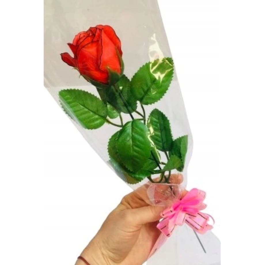 DZIEŃ MAMY róża mydlana kwiaty na prezent bukiet urodziny święto czerwona