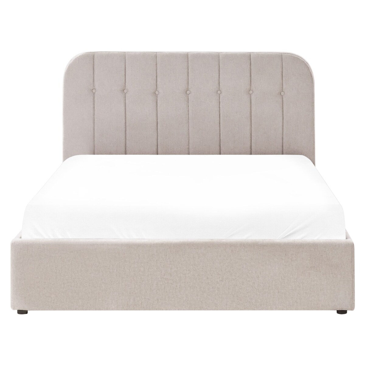 Łóżko z pojemnikiem CHALLANS 140 x 200 cm Beżowoszary