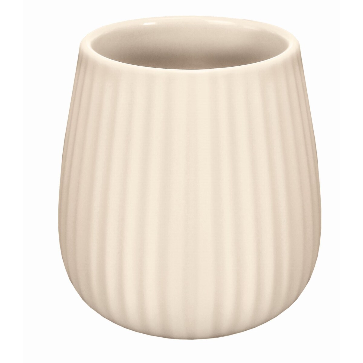 Kleine Wolke Groove Kubek łazienkowy naturalny beż