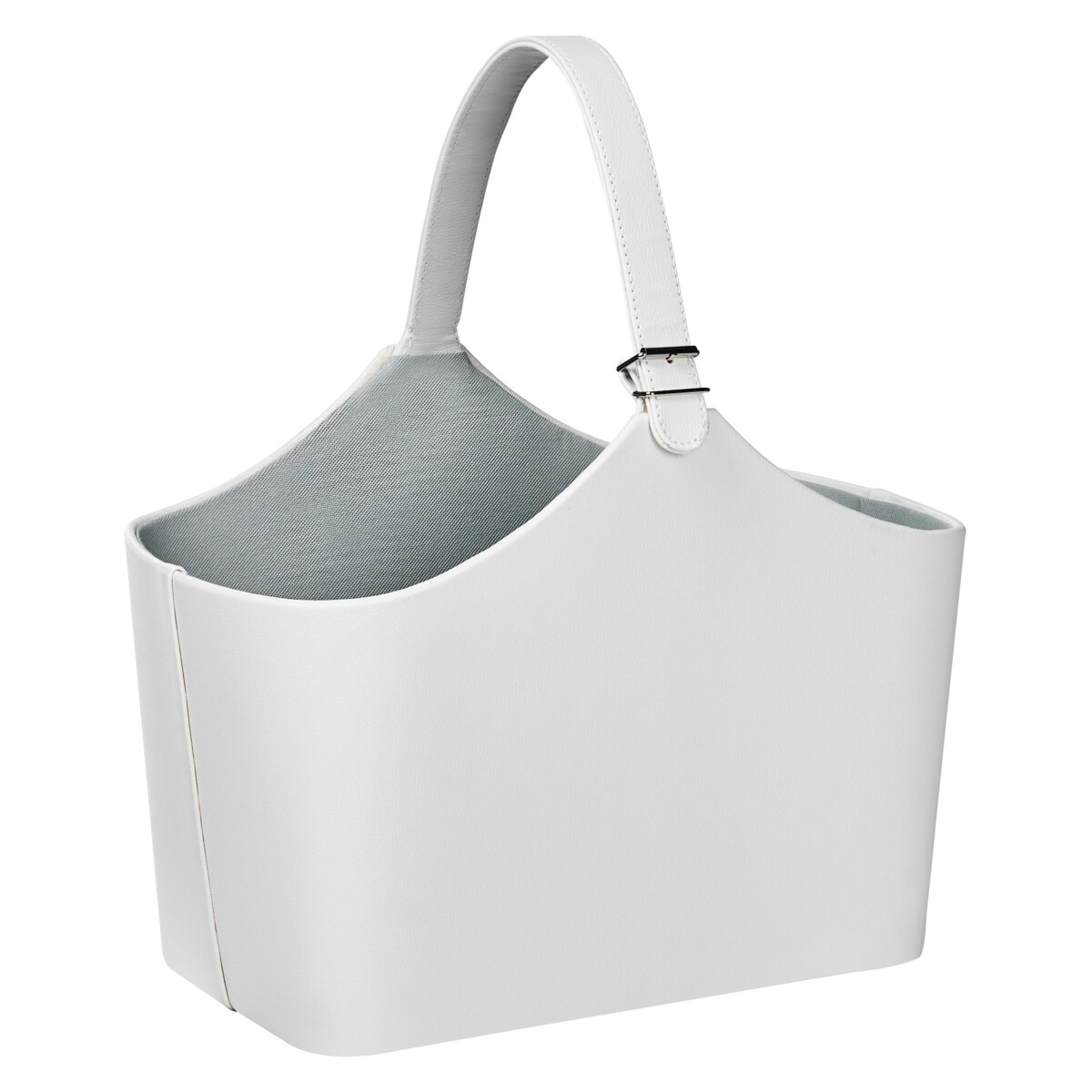 Kosz ekoskóra jasnoszary ELAM