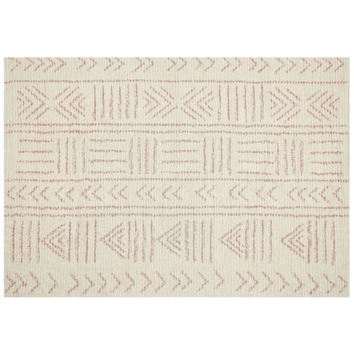 Dywan bawełniany 160 x 230 cm beżowo-różowy EDIRNE