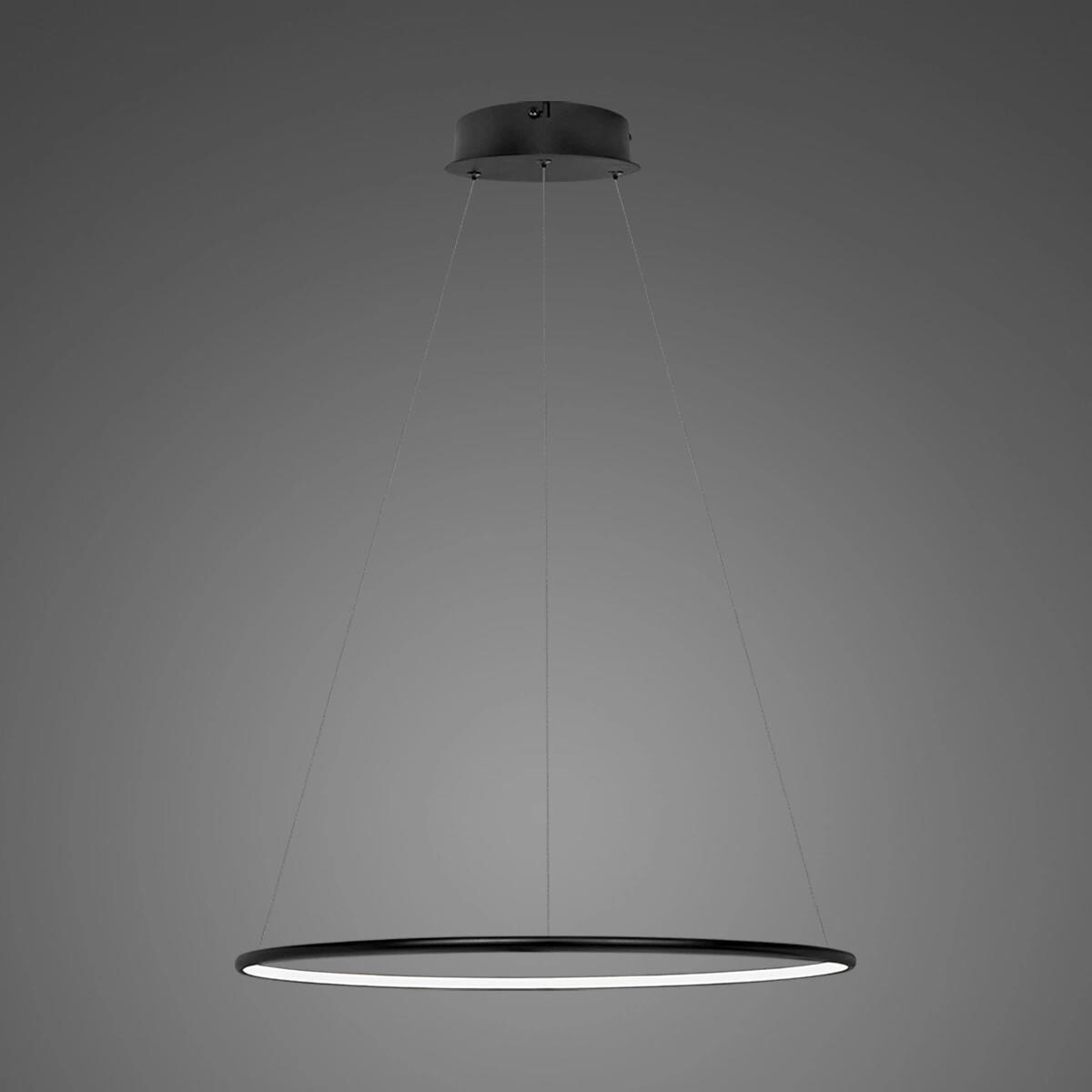 Lampa wisząca Ledowe Okręgi No.1 40cm3k 21W czarna