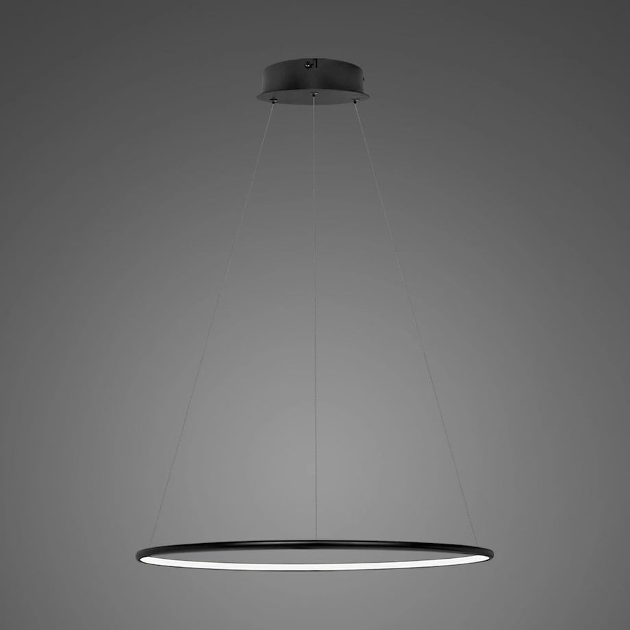 Lampa wisząca Ledowe Okręgi No.1 40cm3k 21W czarna