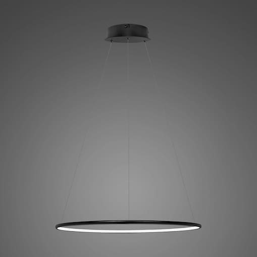 Lampa wisząca Ledowe Okręgi No.1 40cm3k 21W czarna
