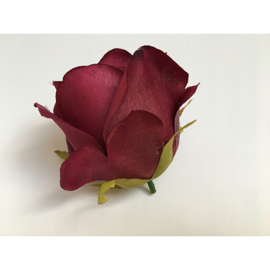 RÓŻA kwiaty sztuczne główka wyrobowa na stroik