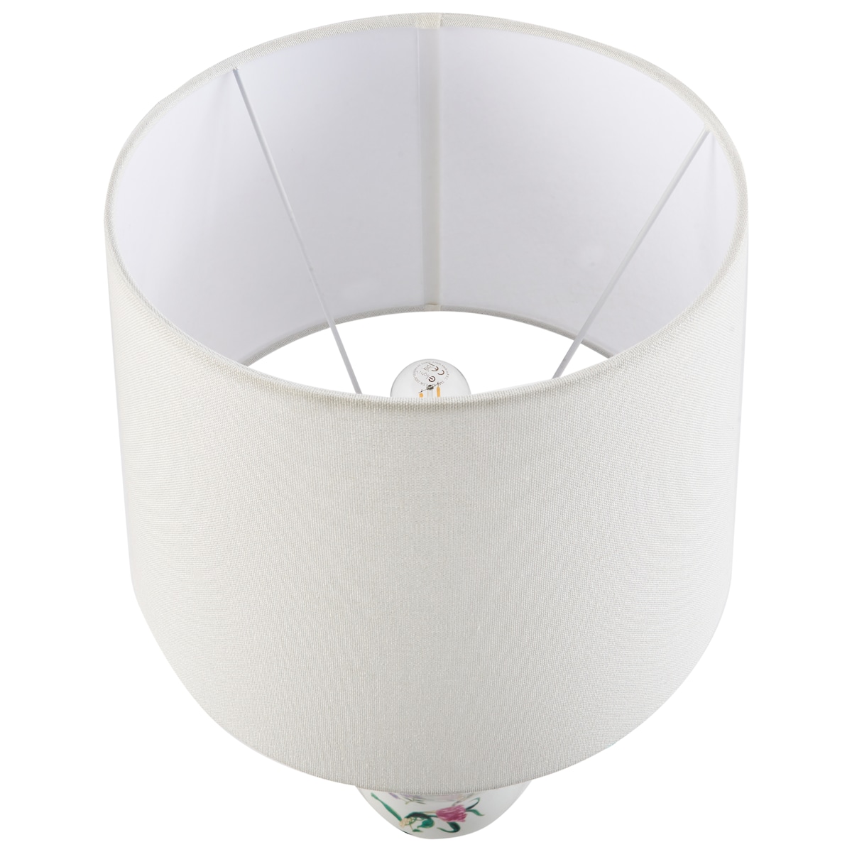 Lampa stołowa FEBROS Porcelana Biały