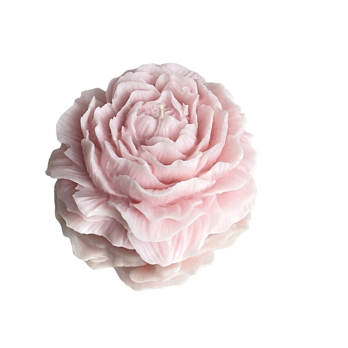 Świeca sojowa ekologiczna dekoracyjna "Peony Queen" 75x35mm różowa