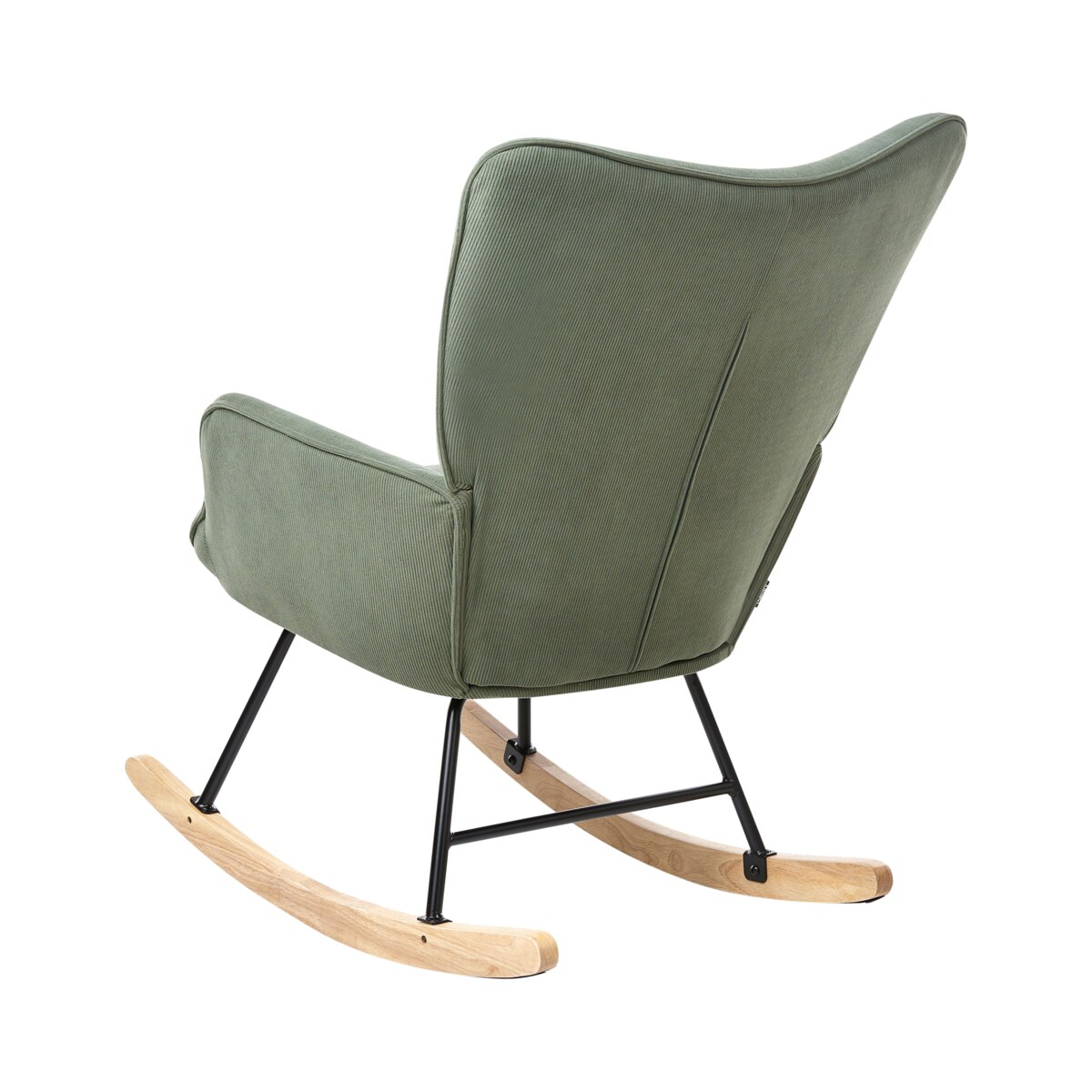 Fotel bujany ARSET Sztruks Ciemnozielony