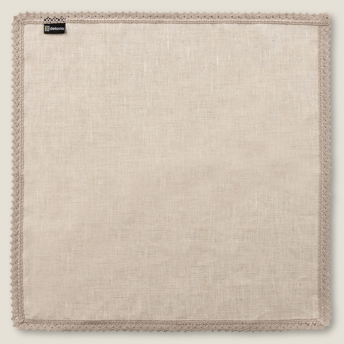 Serwetka z koronką 1 szt. 48x48, naturalny len, 48x48 cm, Linen