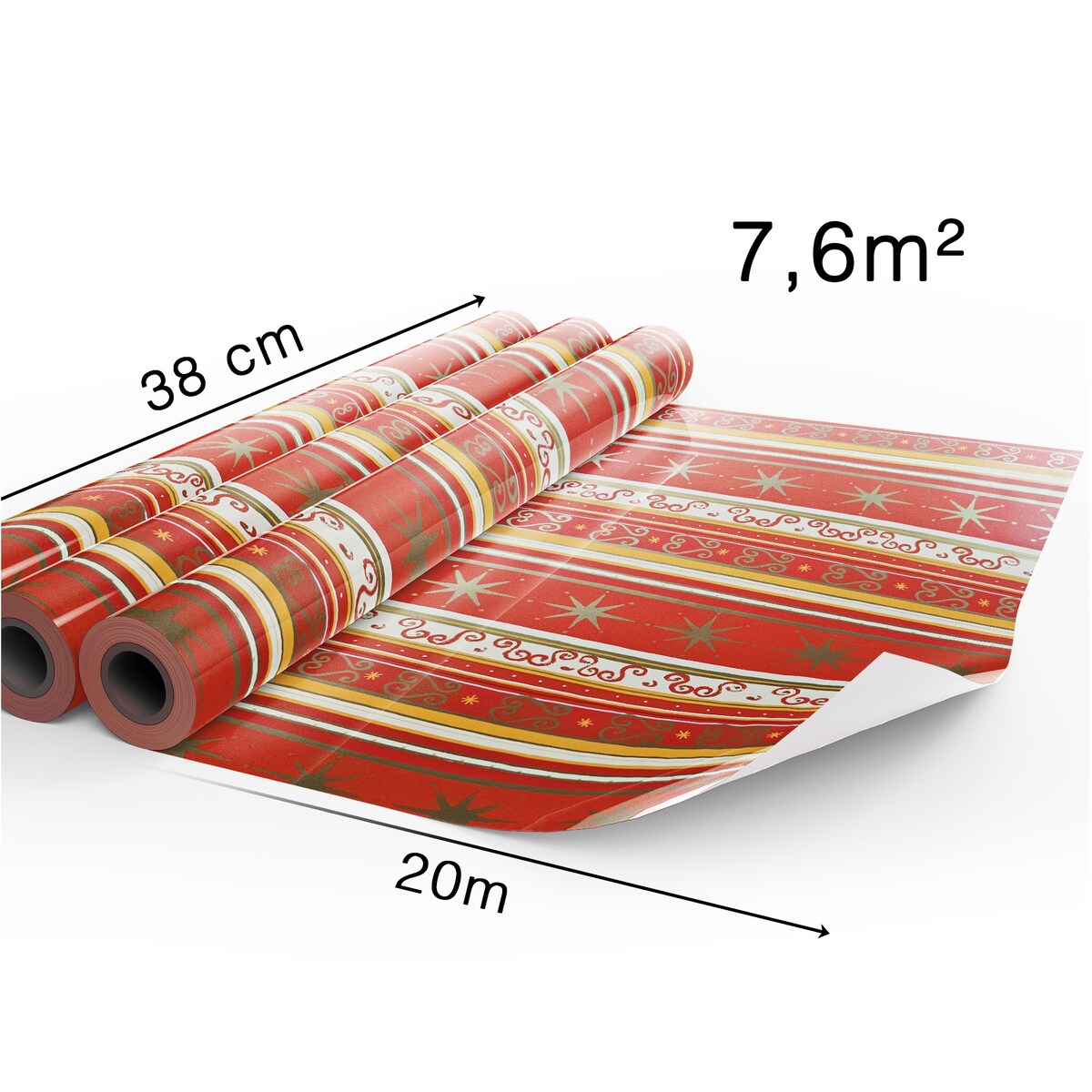 Papier Prezentowy Do Pakowania Prezentów 20 m MEGAROLKA Świąteczny Do Paczek Boże Narodzenie Ozdobny