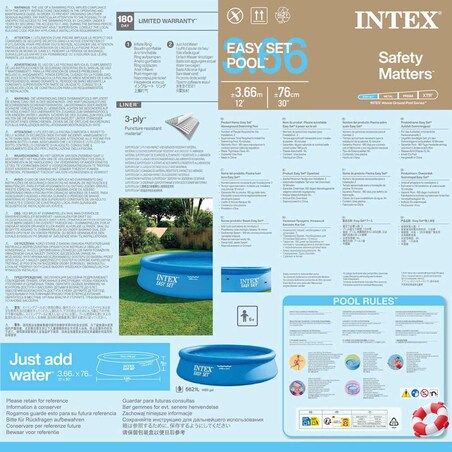 Intex Basen Easy Set, 366x76 cm, 28130NP