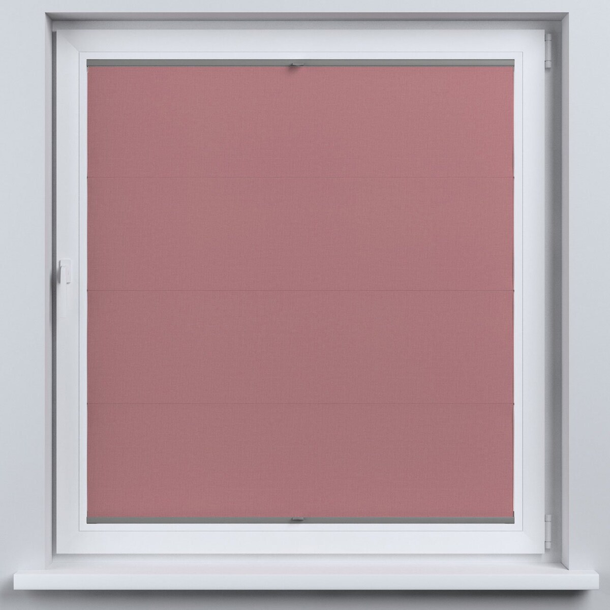 Roleta plisowana rzymska Sycylia, zgaszony róż, Cotton Panama