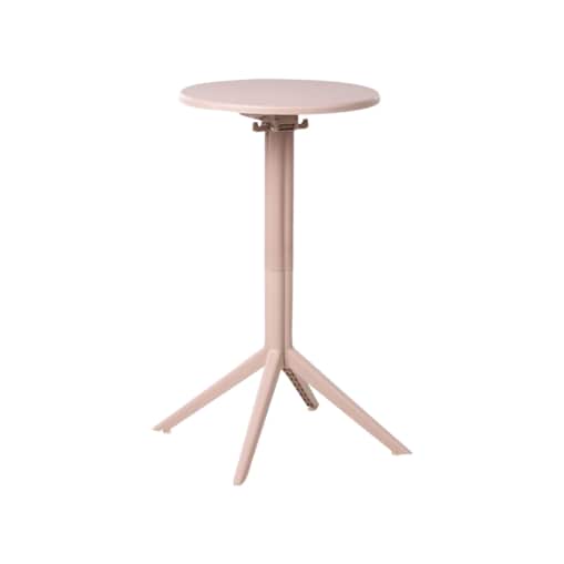 Stolik ogrodowy barowy LEGRENA 60 cm 60 cm Beżowy