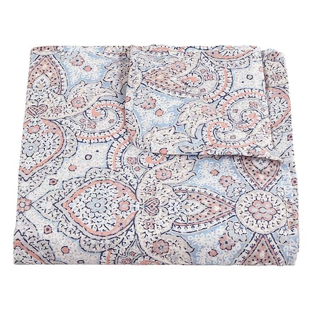 Narzuta pikowana niebieska Harem 170x210, dekoracyjny ornament, drukowana