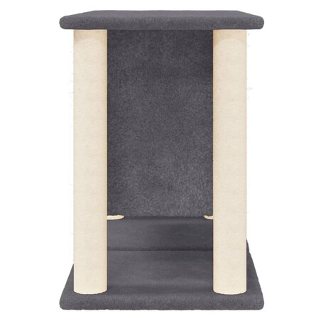 vidaXL Drapak dla kota z sizalowymi słupkami, ciemnoszary, 50 cm