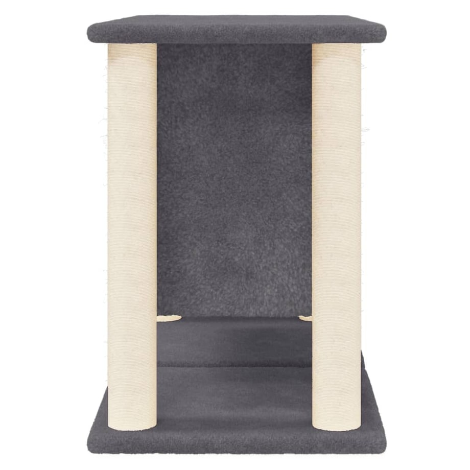 vidaXL Drapak dla kota z sizalowymi słupkami, ciemnoszary, 50 cm