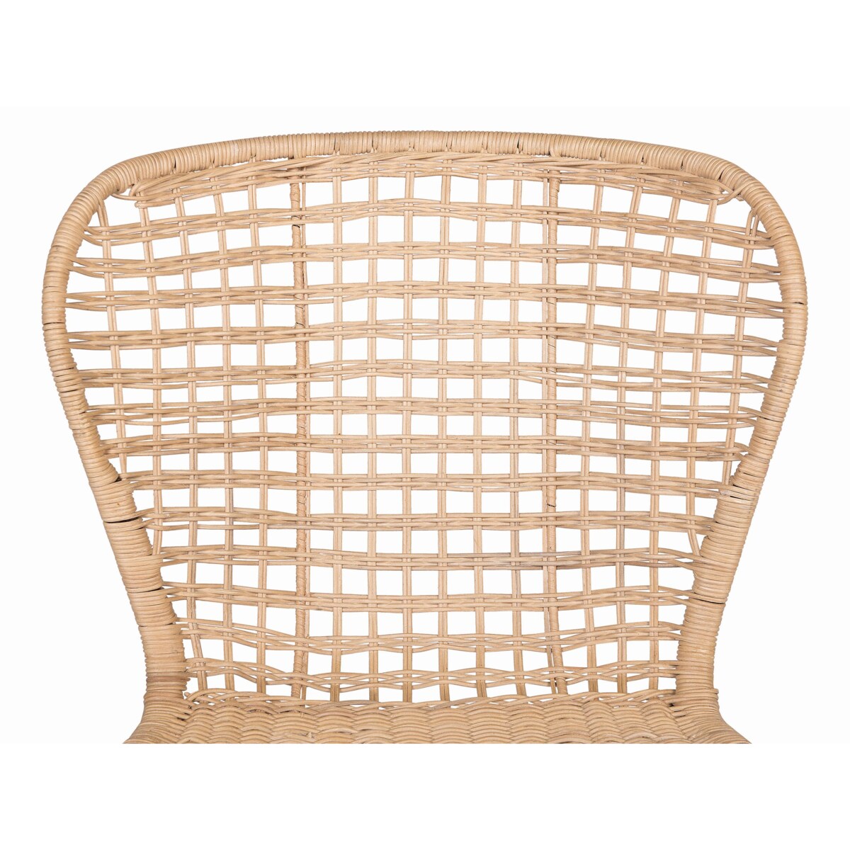 Zestaw 2 krzeseł do jadalni rattanowy naturalny ELFROS