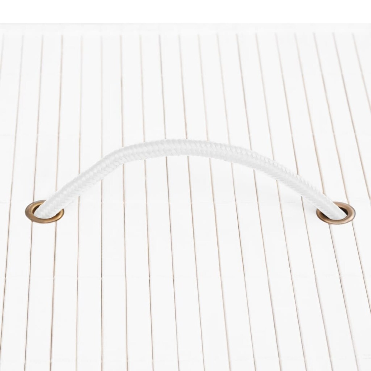 vidaXL Bambusowe pojemniki do przechowywania, 4 szt., białe