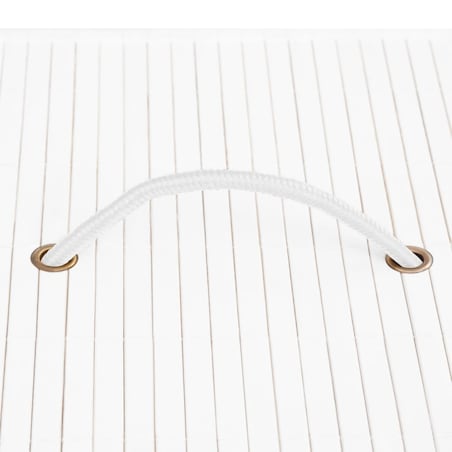 vidaXL Bambusowe pojemniki do przechowywania, 4 szt., białe