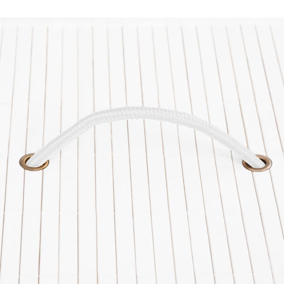 vidaXL Bambusowe pojemniki do przechowywania, 4 szt., białe