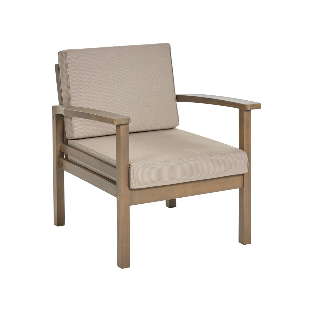 Zestaw ogrodowy ze stolikiem dla 4 osób MANILA Certyfikowane drewno akacjowe Ciemnobrązowy