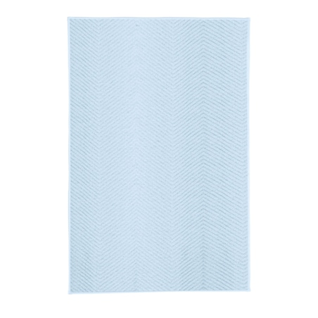 Kleine Wolke Zigzag Supermiękki Dywanik łazienkowy Bright Blue Niebieski 60x 90 cm