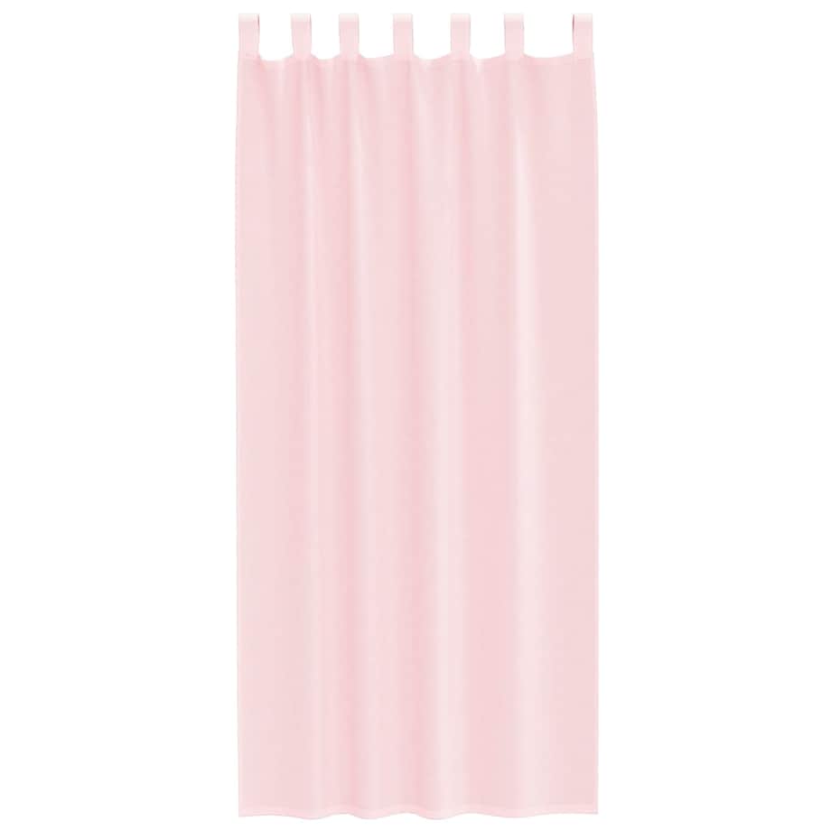 vidaXL Zasłony woalowe z pętelkami 2 szt. Jasnoróżowe 140x245 cm