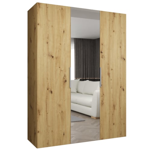 Szafa uchylna otwierana MARBELLA 2 150 wys. 202 cm Artisan + u. Czarny