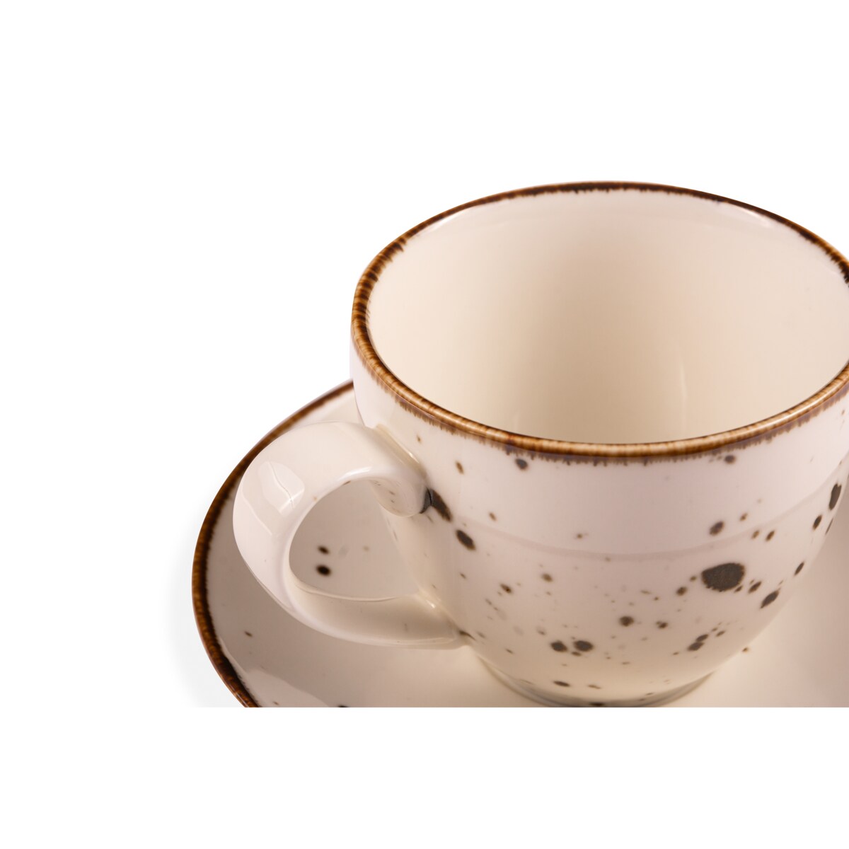 Konsimo ALUMINA Filiżanka ze spodkiem 6 szt.