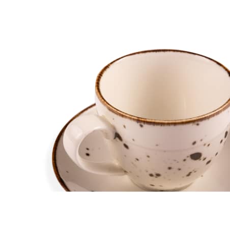 Konsimo ALUMINA Filiżanka ze spodkiem 6 szt.