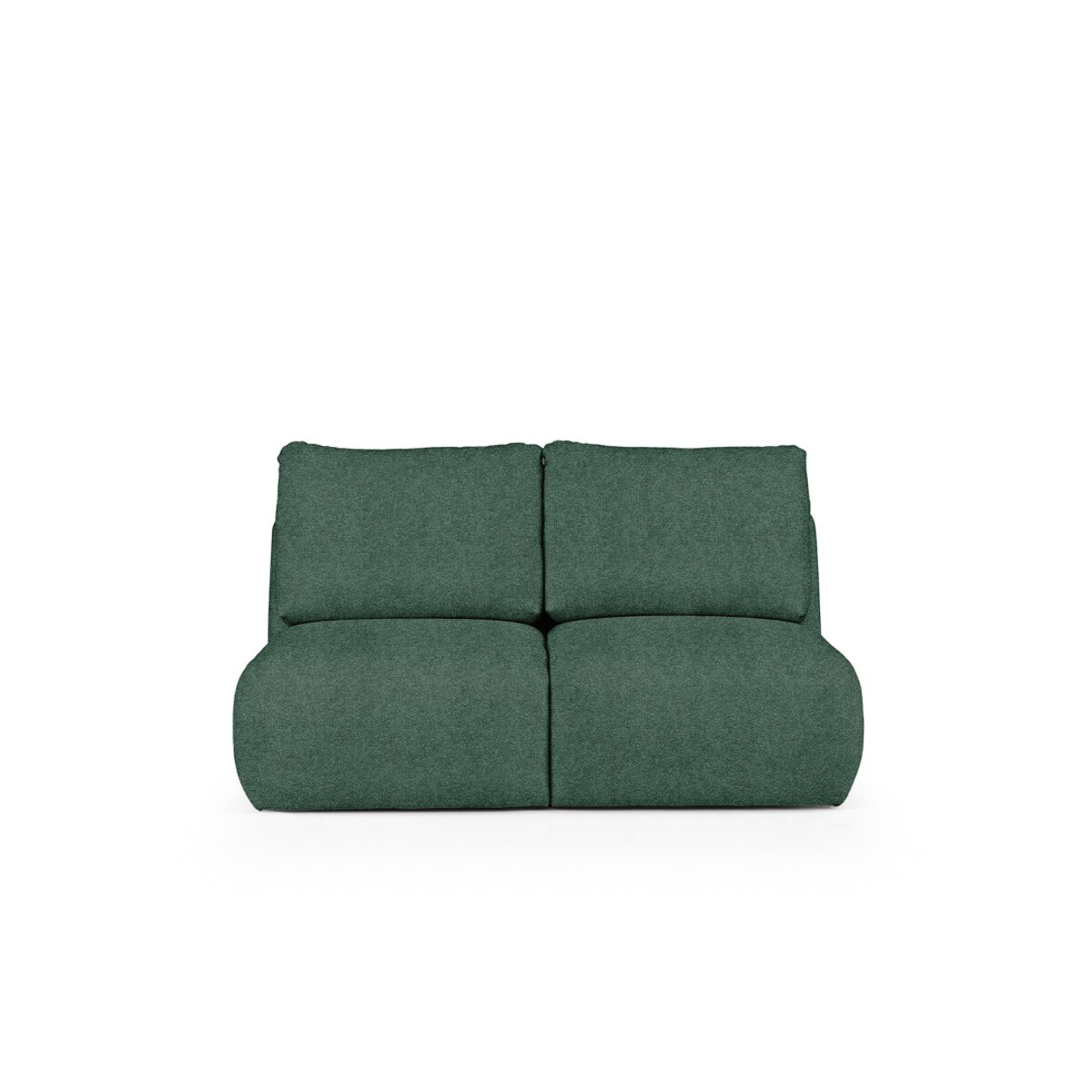 Mirel Sofa 2 osobowa bez podłokietników zielona