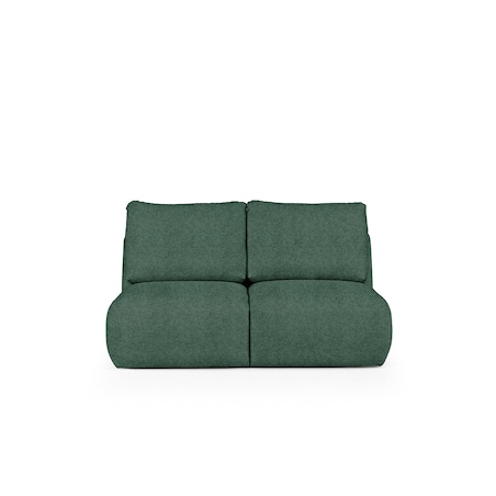 Mirel Sofa 2 osobowa bez podłokietników zielona