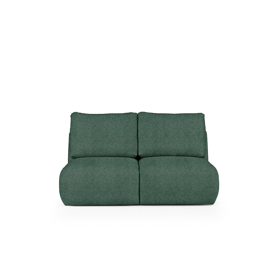 Mirel Sofa 2 osobowa bez podłokietników zielona