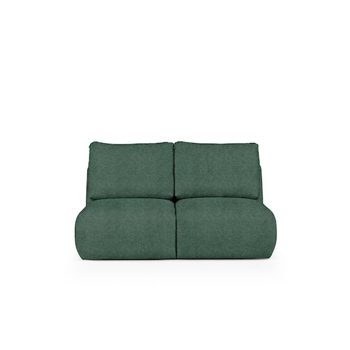 Mirel Sofa 2 osobowa bez podłokietników zielona