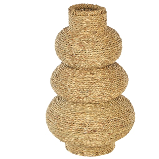 Trawa morska Wazon dekoracyjny 41 cm Beżowy MARANG