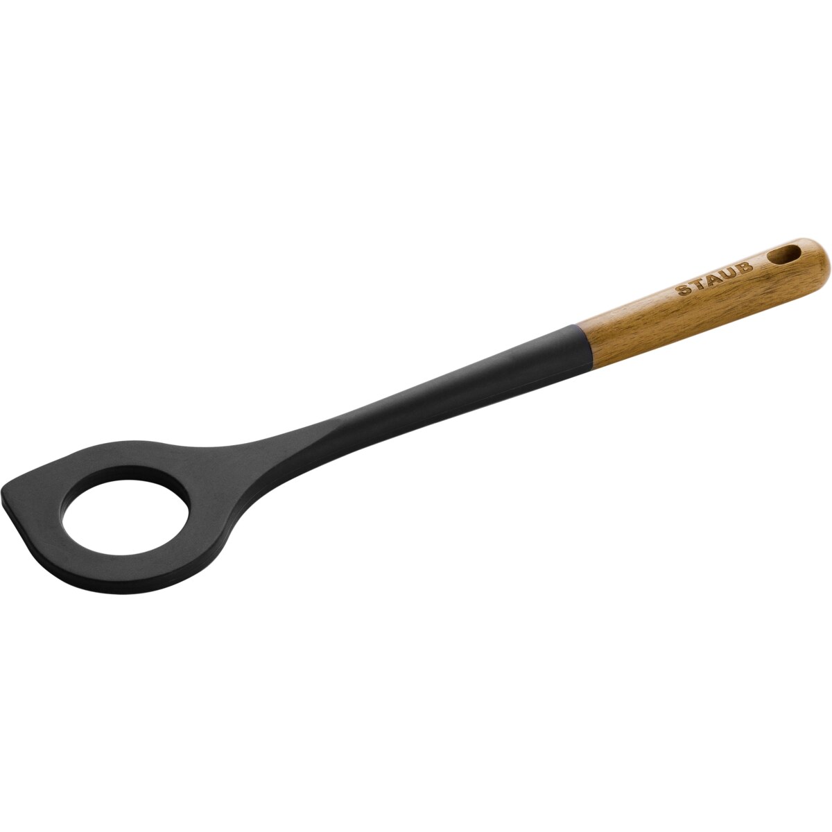 Łyżka do risotto Staub - 31 cm, Brązowo-czarny