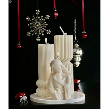 Zestaw świąteczny świec sojowych ozdobnych Mary
