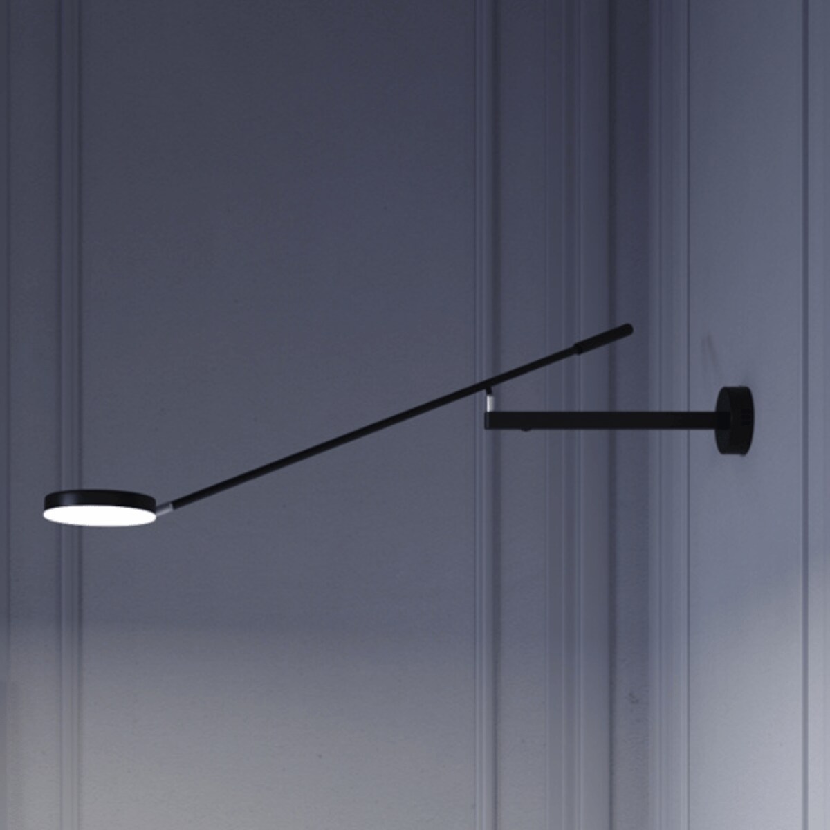 Lampa ścienna Fad MOD070WL-L6B3K lupa regulowana czarna