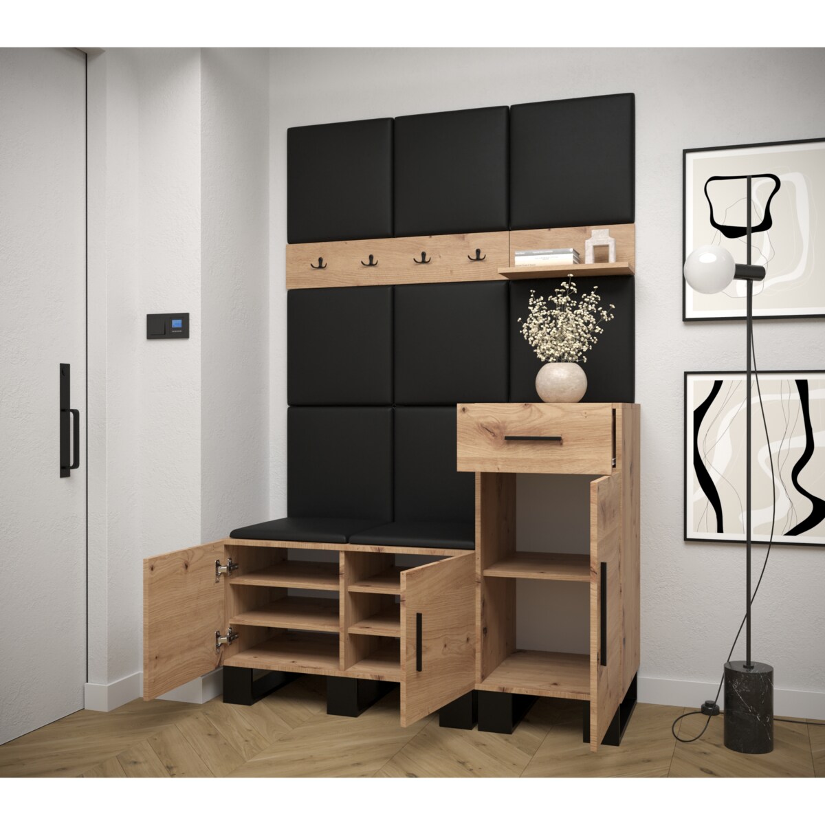 Garderoba do przedpokoju Abiks ARTIN 5 artisan+manila16